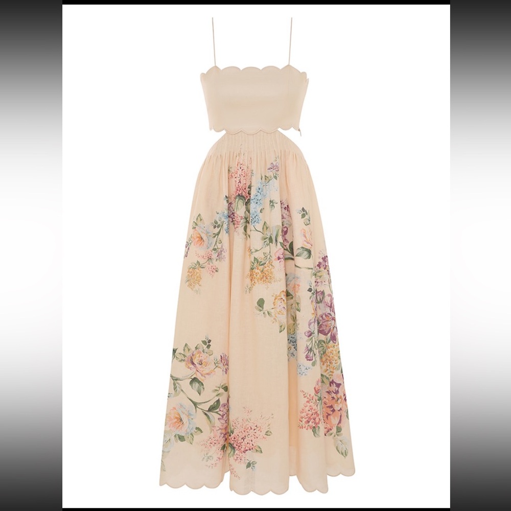 Zimmermann Halliday scallop midi dress - Picture 3 of 13